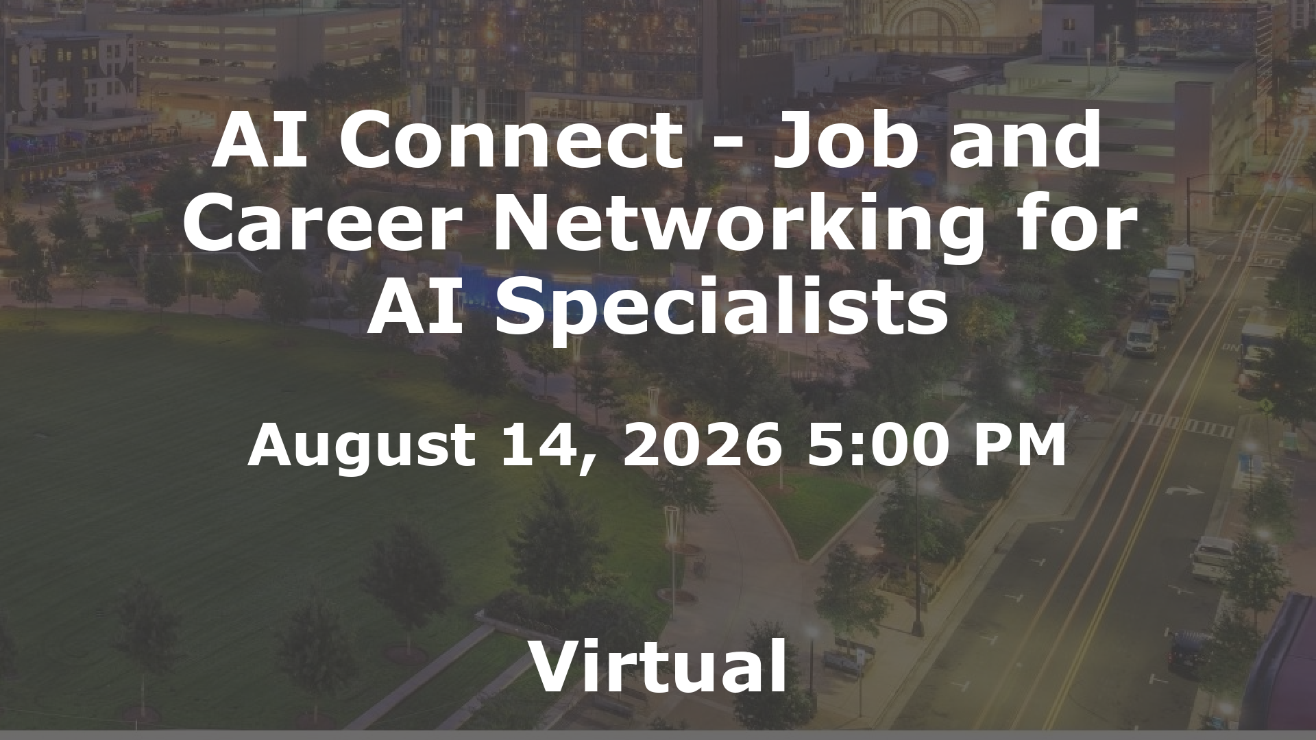 AI Connect - Job and Career Networking for AI Specialists event image
